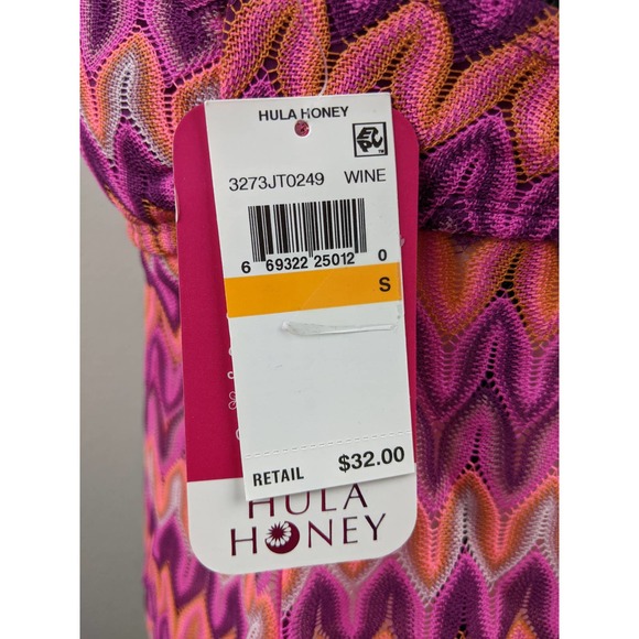 Hula Honey S Purple Racerback Tankini Swim Top - Picture 6 of 8